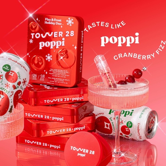 Tower 28 Other - Tower 28 Poppi Fizz & Frost Set in Festive Red